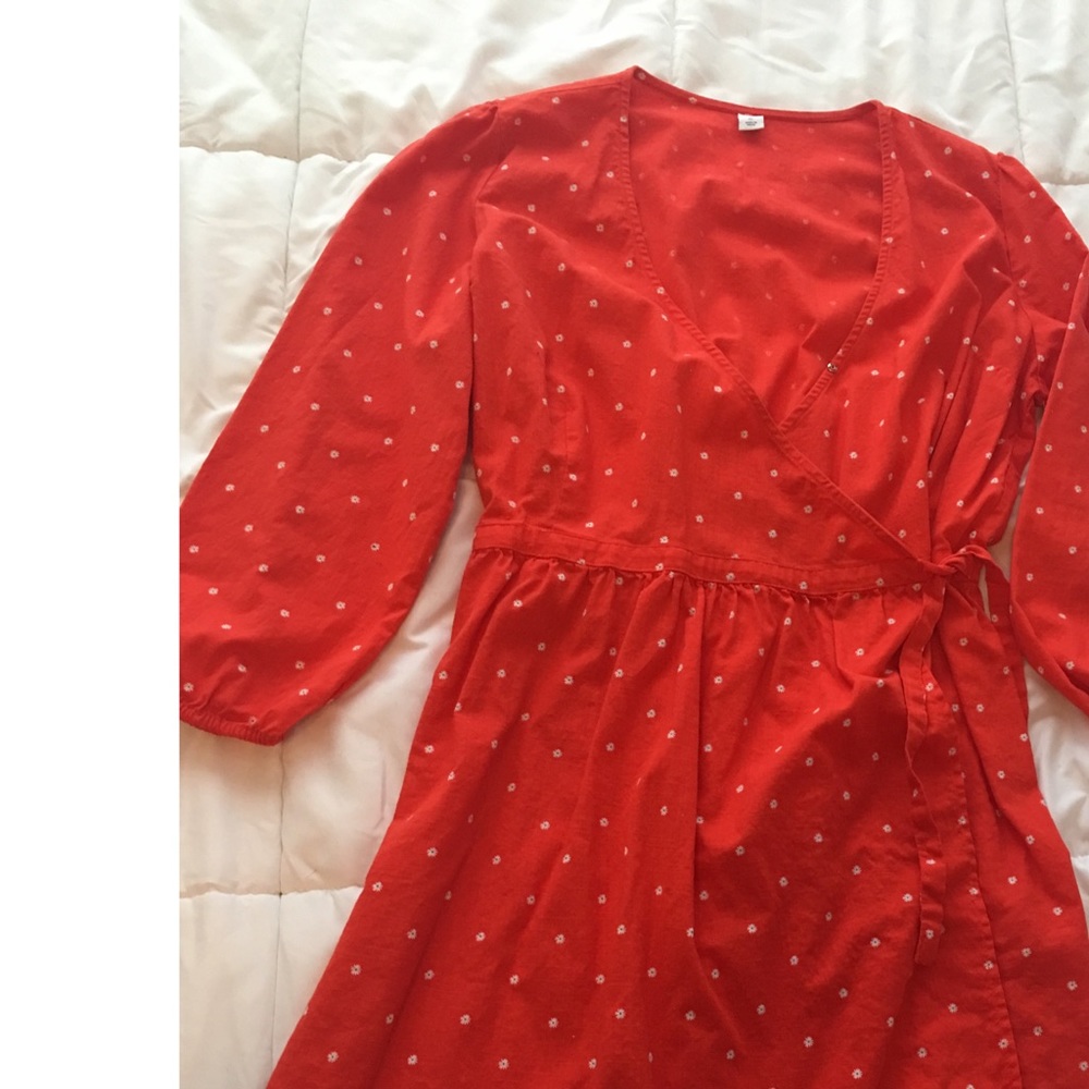 old navy swing wrap dress